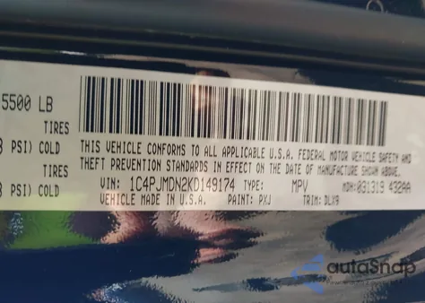 2019 Jeep Cherokee Limited 4X4 from USA, damaged, VIN 1C4PJMDN2KD149174